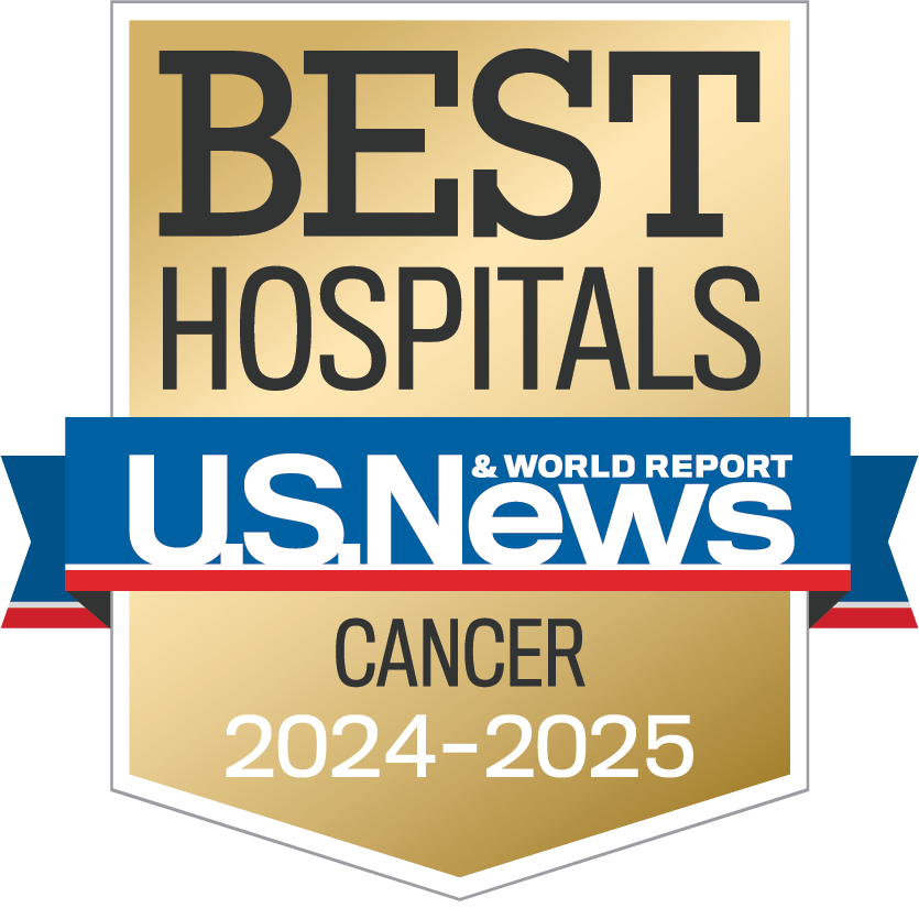 2024-25 US News and World Report Best Hospitals Survey Cancer Badge